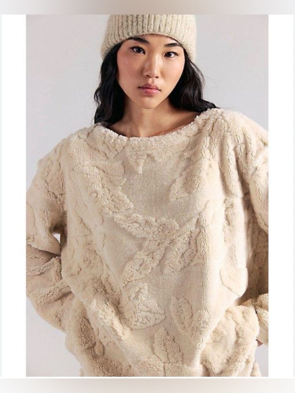 Free People Calla Pullover in Natural